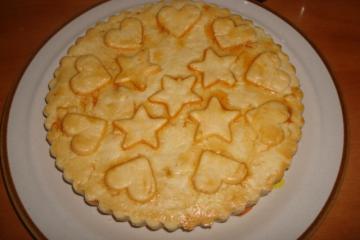 Torta de frango com massa podre diferente