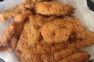 Filé de peixe empanado
