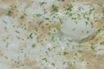 Torta de limão com sorvete