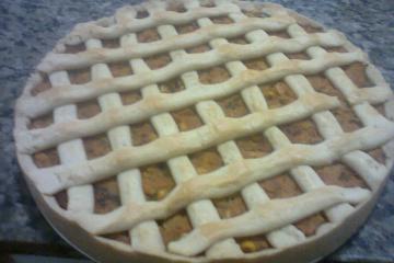 Torta de frango com massa podre diferente