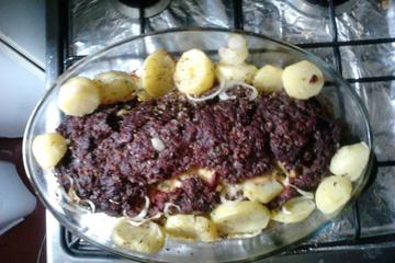Rocambole de carne moída