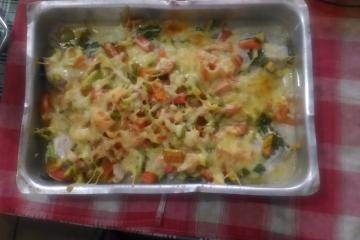 Anchova gratinada