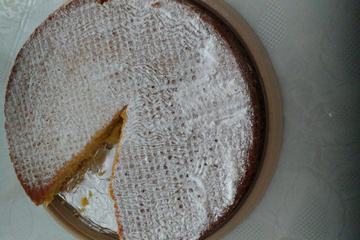 Bolo de fubá com milho