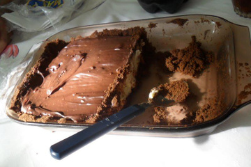 Torta de limão com chocolate