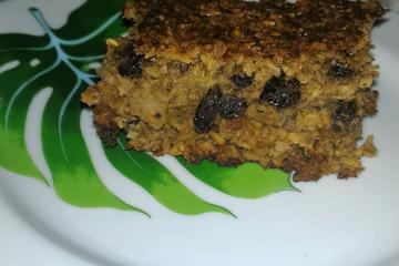 Bolo de aveia e banana