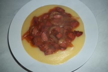 Angu de linguiça do Sergio