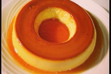 Pudim de leite em pó com leite de coco