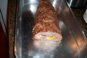 Assado de carne moída