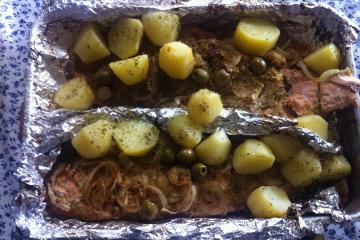 Salmão no forno