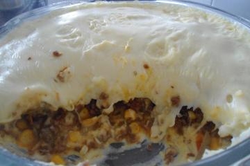 Escondidinho de batata com carne moída