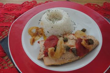 Filé de salmão da Angelina