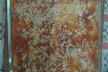 Arroz à parmegiana de forno
