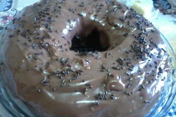 Bolo de chocolate cremoso