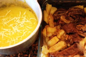 Costela de boi com batatas