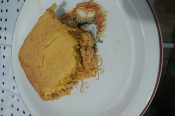 Torta de milho com frango
