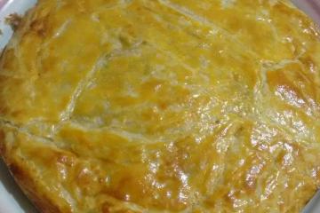 Torta de frango com palmito