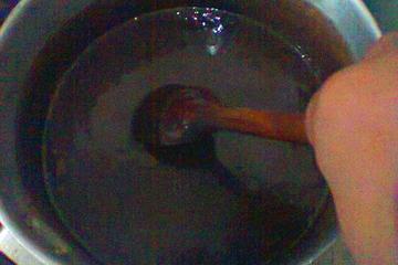 Brigadeiro de panela com frutas