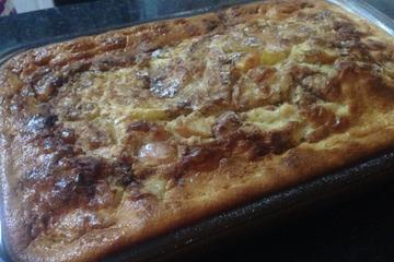 Torta de banana, maçã ou abacaxi