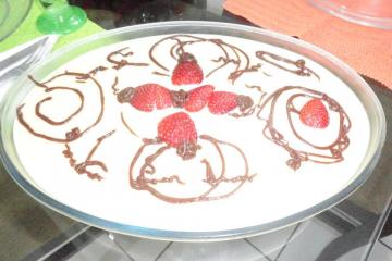 Torta de trufas preta e branca