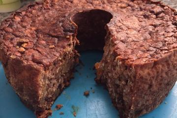 Bolo de aveia com frutas secas (light)