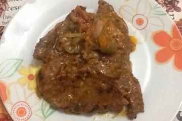 Bife de panela de pressão maravilhoso