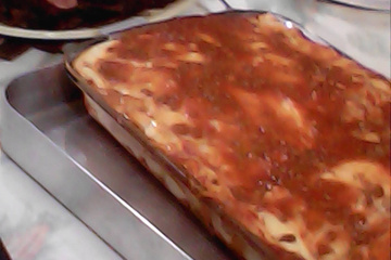 Lasanha com massa de panqueca