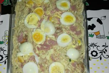 Macarronada com linguiça mista