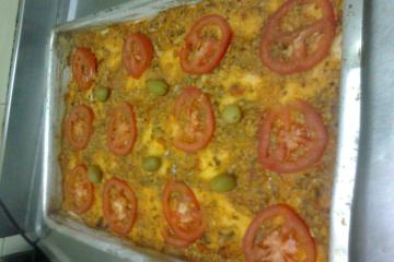 Massa de pizza de liquidificador