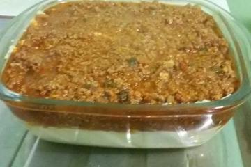 Angu de fubá com queijo mussarela