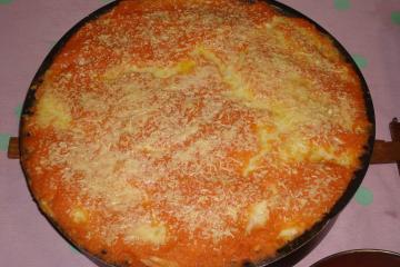 Arroz à parmegiana de forno