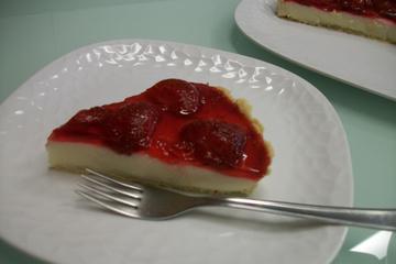 Torta de morango com iogurte