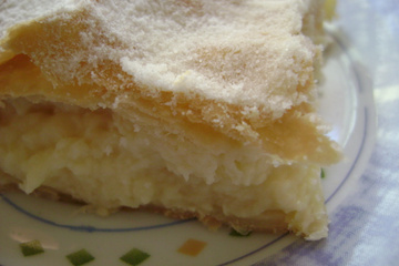 Folhado de creme