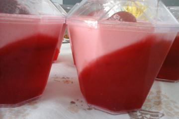 Mousse light de morango