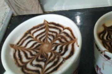Café latte caseiro