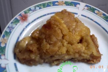 Torta de maçã em camadas da Rosiane