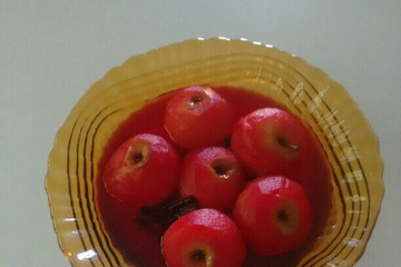 Maçã com gelatina