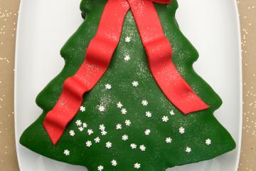Torta salgada árvore de Natal