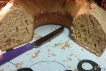 Bolo de aveia com castanha-de-caju