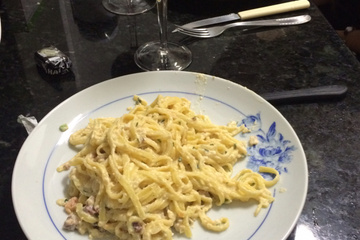 Espaguete à carbonara