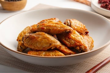 Tulipas de frango molho de mostarda e mel