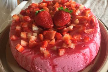 Pudim mousse de iogurte