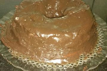 Bolo de chocolate de liqüidificador