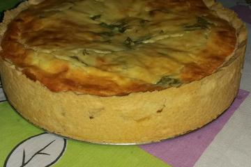 Quiche de presunto e queijo do Glauco