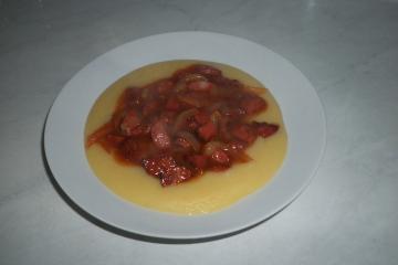Angu de linguiça do Sergio
