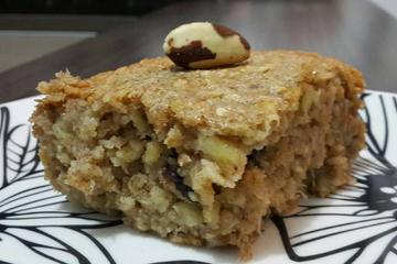 Bolo de aveia e banana