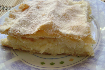 Folhado de creme