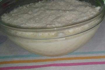 Arroz doce com coco ralado