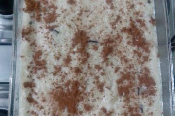 Arroz doce com leite condensado e coco