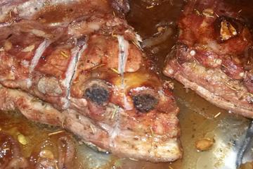 Costelinha de porco assada