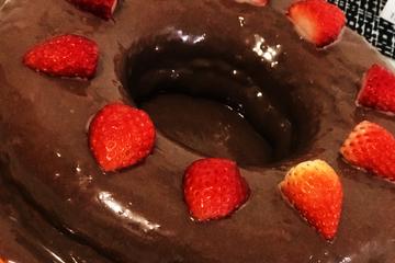 Bolo de chocolate de liquidificador